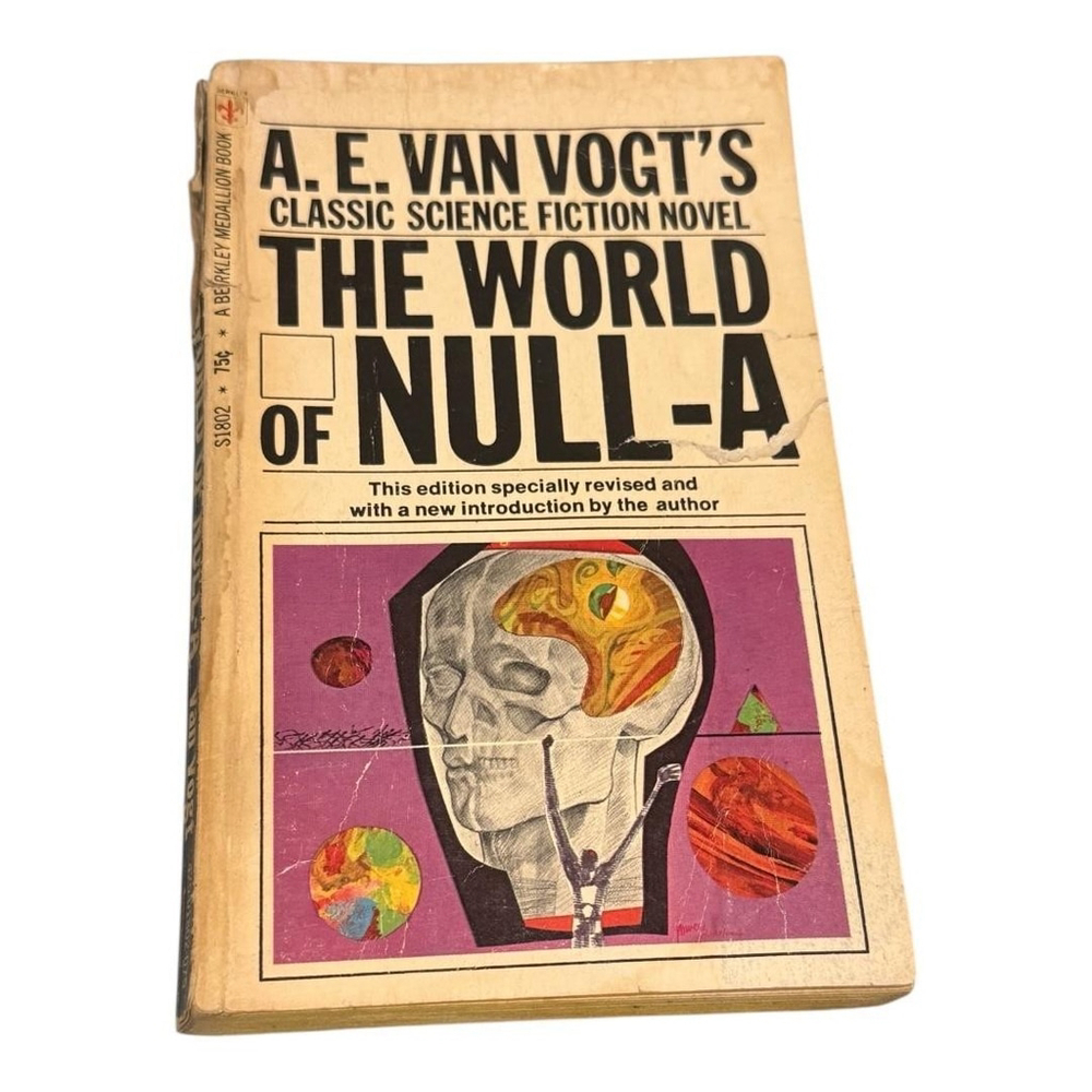 Vintage The World of Null-A A. E. van Vogt Sci-Fi Paperback 1970 Berkley Revised